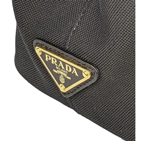 Prada NWT Prada Logo Jacquard Black Soft Calf Leather Trim